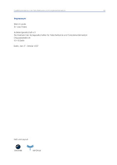 Schlußbericht: Impressum