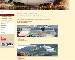 Screenshot von Website: Kreuzfahrt-Angebote