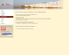 Screenshot von Website: Pauschal- und Last-Minute-Angebote