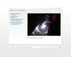 Screenshot von Website: Referenz-Seite mit RollOver